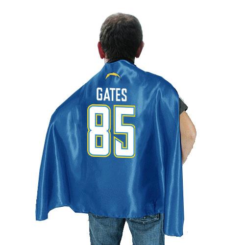 San Diego Chargers 85 Gates L.Blue NFL Hero Cape Sale Cheap