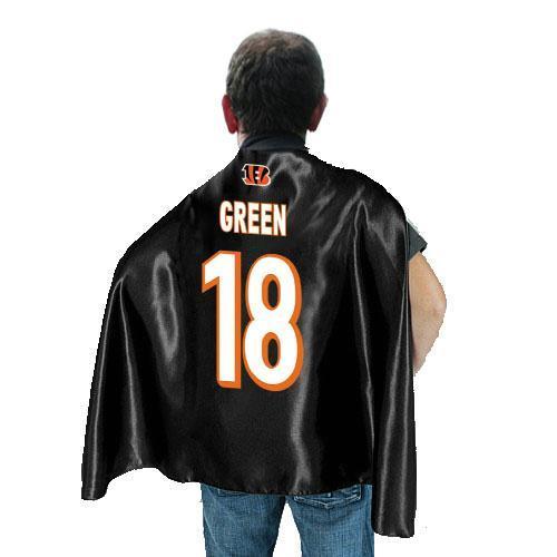 Cincinnati Bengals 18 A.J. Green Black NFL Hero Cape Sale Cheap