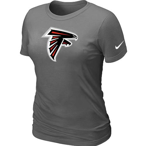 Cheap Women Nike Atlanta Falcons D.Grey Logo NFL Football T-Shirt