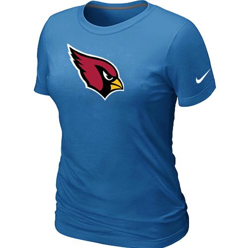 Cheap Women Nike Arizona Cardinals L.blue Logo NFL Football T-Shirt