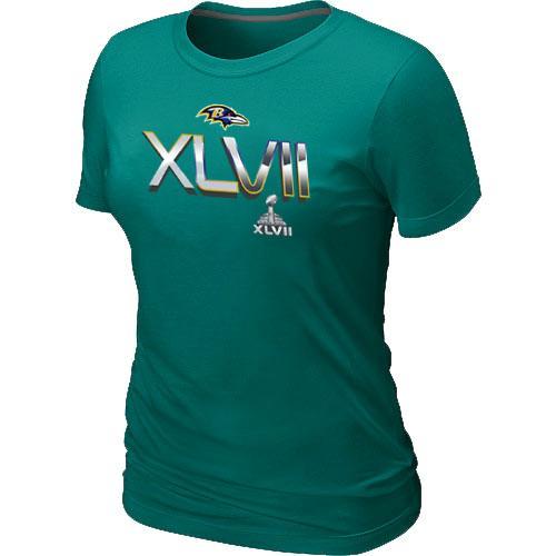 Cheap Women Nike Baltimore Ravens 2012 Super Bowl XLVII On Our Way L.Green NFL Football T-Shirt