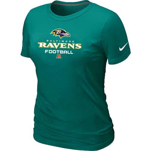 Cheap Women Nike Baltimore Ravens L.Green Critical Victory NFL Football T-Shirt