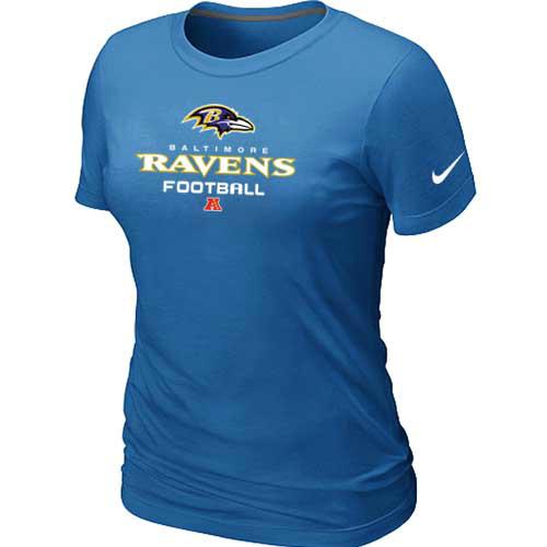 Cheap Women Nike Baltimore Ravens L.blue Critical Victory NFL Football T-Shirt