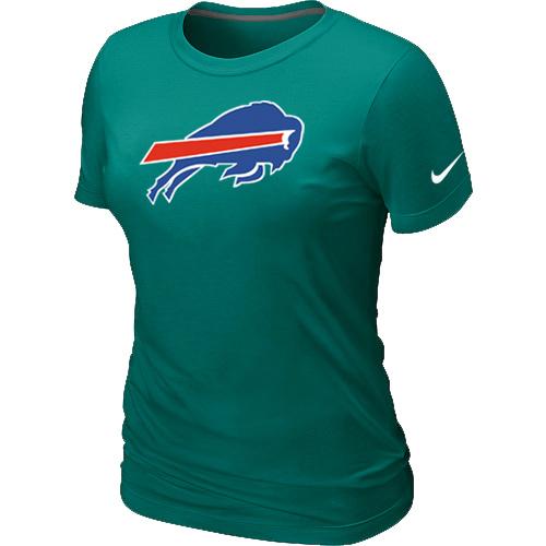 Cheap Women Nike Buffalo Bills L.Green Logo NFL Football T-Shirt