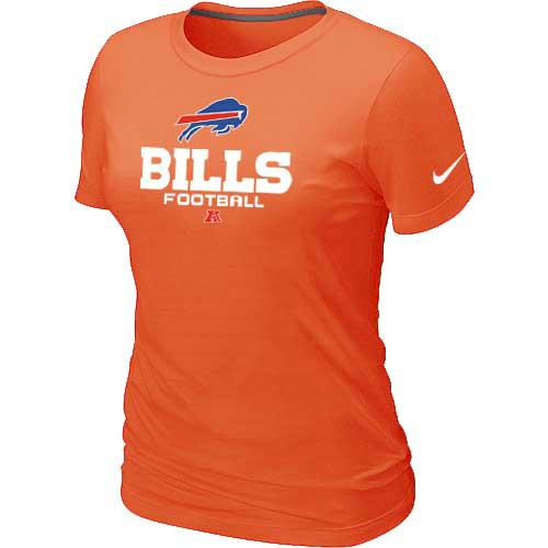 Cheap Women Nike Buffalo Bills Orange Critical Victory NFL Football T-Shirt