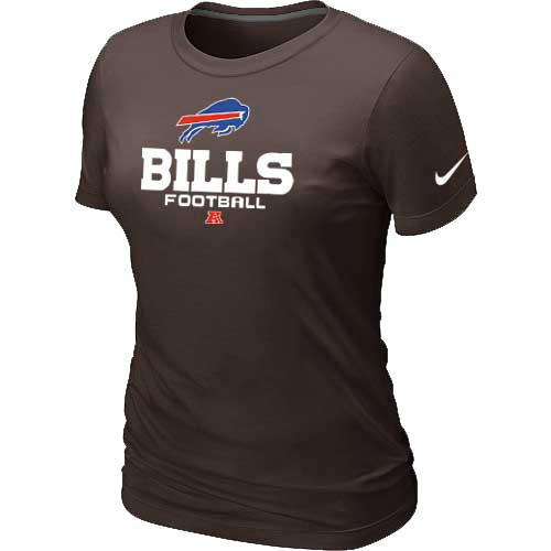 Cheap Women Nike Buffalo Bills Brown Critical Victory NFL Football T-Shirt