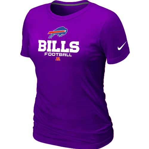 Cheap Women Nike Buffalo Bills Purple Critical Victory NFL Football T-Shirt