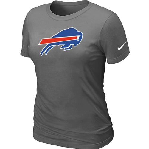 Cheap Women Nike Buffalo Bills D.Grey Logo NFL Football T-Shirt