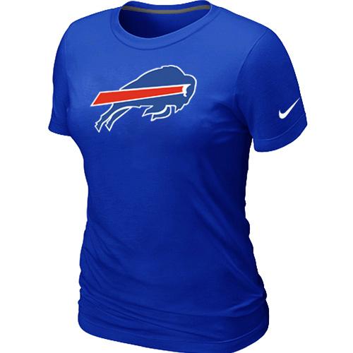 Cheap Women Nike Buffalo Bills Blue Logo NFL Football T-Shirt