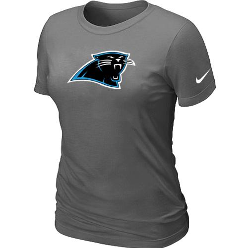 Cheap Women Nike Carolina Panthers D.Grey Logo NFL Football T-Shirt