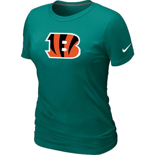 Cheap Women Nike Cincinnati Bengals L.Green Logo NFL Football T-Shirt