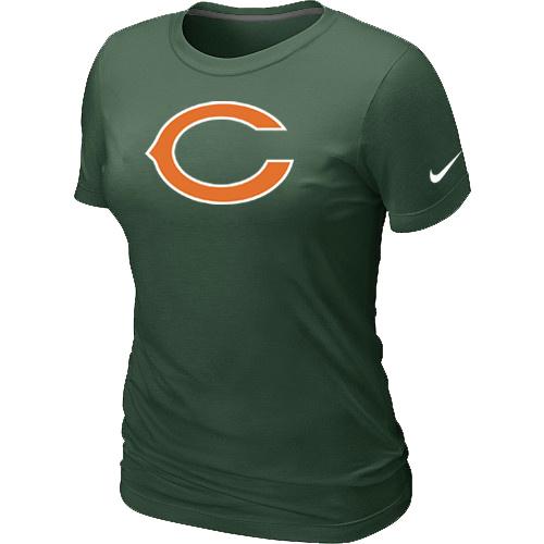 Cheap Women Nike Chicago Bears D.Green Logo NFL Football T-Shirt