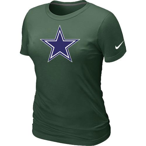 Cheap Women Nike Dallas Cowboys D.Green Logo NFL Football T-Shirt