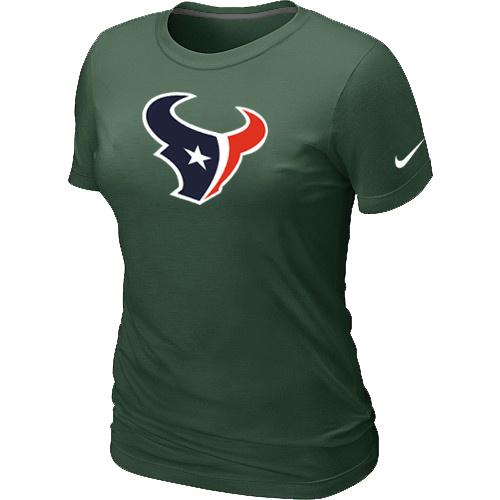 Cheap Women Nike Houston Texans D.Green Logo NFL Football T-Shirt