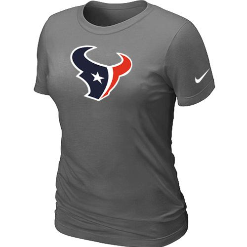 Cheap Women Nike Houston Texans D.Grey Logo NFL Football T-Shirt