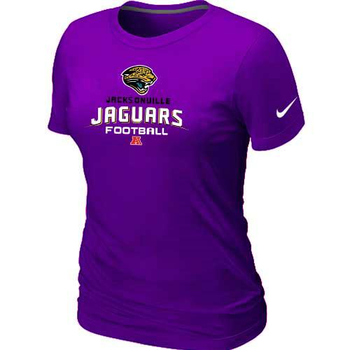 Cheap Women Nike Jacksonville Jaguars Purple Critical Victory NFL Football T-Shirt