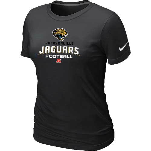 Cheap Women Nike Jacksonville Jaguars Black Critical Victory NFL Football T-Shirt
