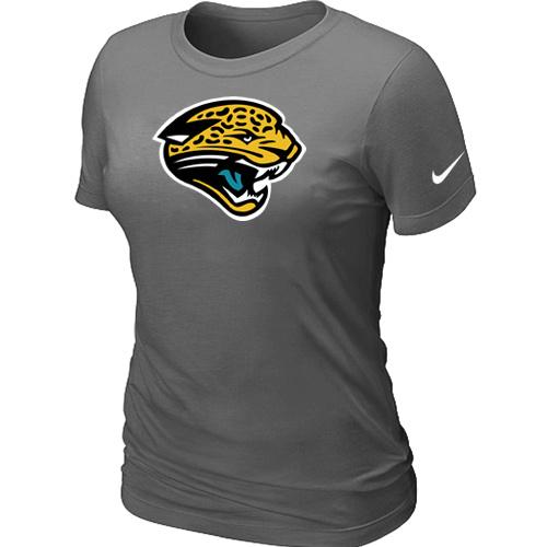 Cheap Women Nike Jacksonville Jaguars D.Grey Logo NFL Football T-Shirt