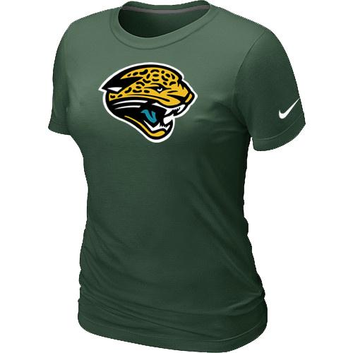 Cheap Women Nike Jacksonville Jaguars D.Green Logo NFL Football T-Shirt