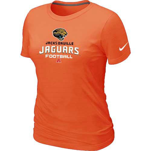 Cheap Women Nike Jacksonville Jaguars Orange Critical Victory NFL Football T-Shirt