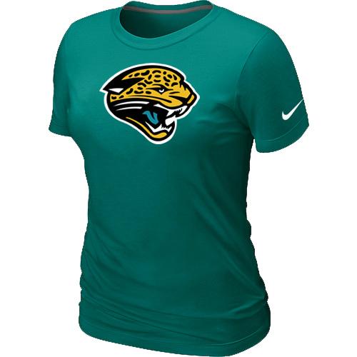 Cheap Women Nike Jacksonville Jaguars L.Green Logo NFL Football T-Shirt