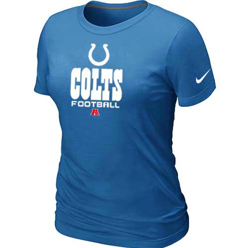 Cheap Women Nike Indianapolis Colts L.blue Critical Victory NFL Football T-Shirt