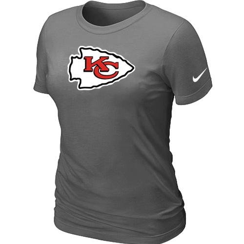 Cheap Women Nike Kansas City Chiefs D.Grey Logo NFL Football T-Shirt