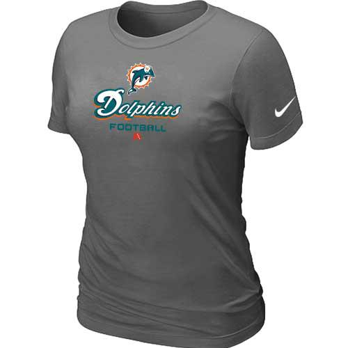 Cheap Women Nike Miami Dolphins D.Grey Critical Victory NFL Football T-Shirt