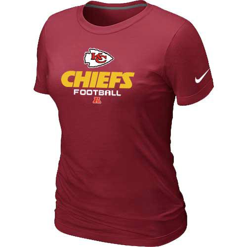 Cheap Women Nike Kansas City Chiefs Red Critical Victory NFL Football T-Shirt
