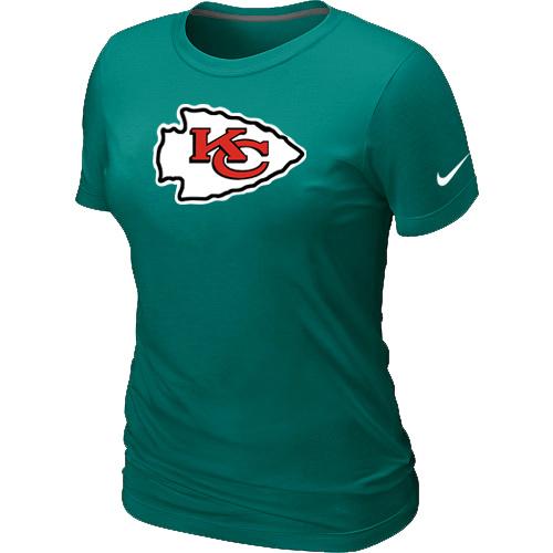 Cheap Women Nike Kansas City Chiefs L.Green Logo NFL Football T-Shirt