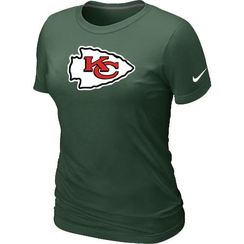 Cheap Women Nike Kansas City Chiefs D.Green Logo NFL Football T-Shirt