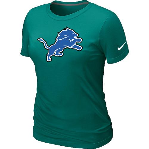 Cheap Women Nike Detroit Lions L.Green Logo NFL Football T-Shirt