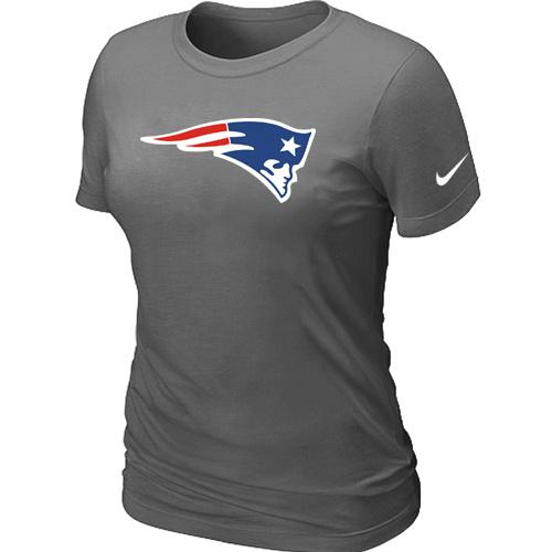 Cheap Women Nike New England Patriots D.Grey Logo NFL Football T-Shirt