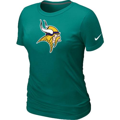 Cheap Women Nike Minnesota Vikings L.Green Logo NFL Football T-Shirt