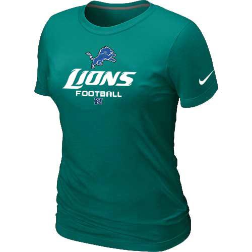 Cheap Women Nike Detroit Lions L.Green Critical Victory NFL Football T-Shirt