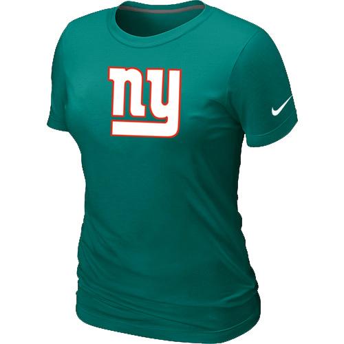Cheap Women Nike New York Giants L.Green Logo NFL Football T-Shirt
