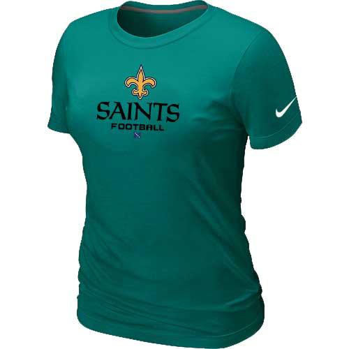Cheap Women Nike New Orleans Saints L.Green Critical Victory NFL Football T-Shirt