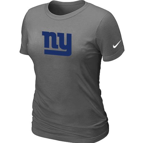 Cheap Women Nike New York Giants Sideline Legend Authentic Logo D.Grey NFL Football T-Shirt