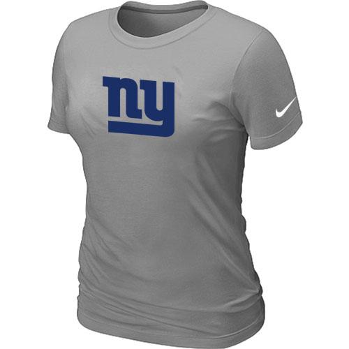Cheap Women Nike New York Giants Sideline Legend Authentic Logo L.Grey NFL Football T-Shirt