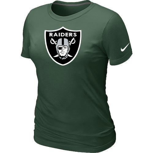Cheap Women Nike Oakland Raiders D.Green Logo NFL Football T-Shirt