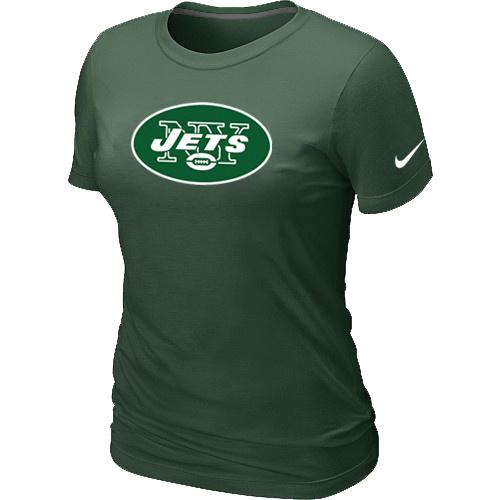 Cheap Women Nike New York Jets D.Green Logo NFL Football T-Shirt