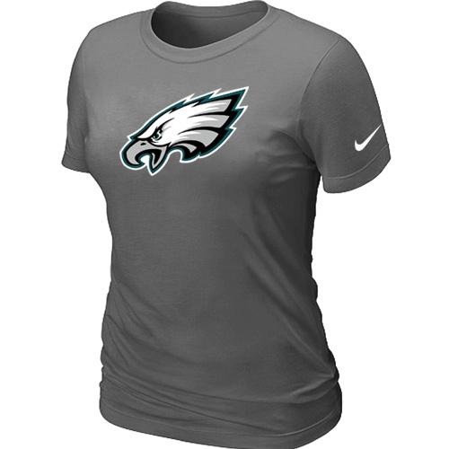 Cheap Women Nike Philadelphia Eagles D.Grey Logo NFL Football T-Shirt