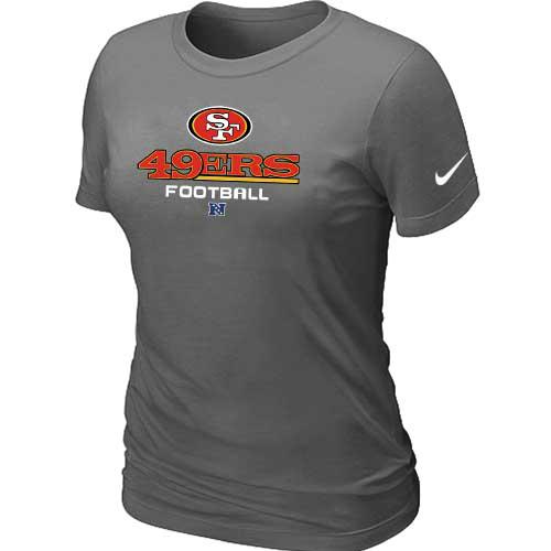 Cheap Women Nike San Francisco 49ers D.Grey Critical Victory NFL Football T-Shirt
