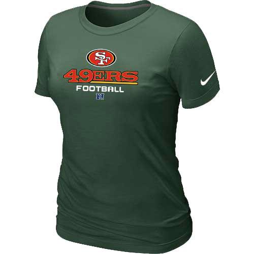 Cheap Women Nike San Francisco 49ers D.Green Critical Victory NFL Football T-Shirt