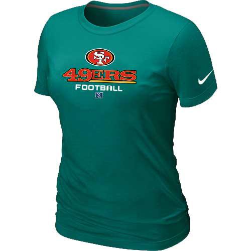 Cheap Women Nike San Francisco 49ers L.Green Critical Victory NFL Football T-Shirt