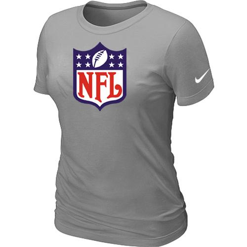 Cheap Women Nike Shield L.Grey Logo NFL Football T-Shirt