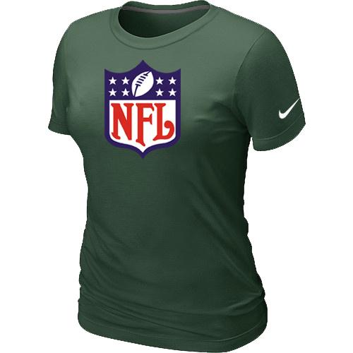 Cheap Women Nike Shield D.Green Logo NFL Football T-Shirt