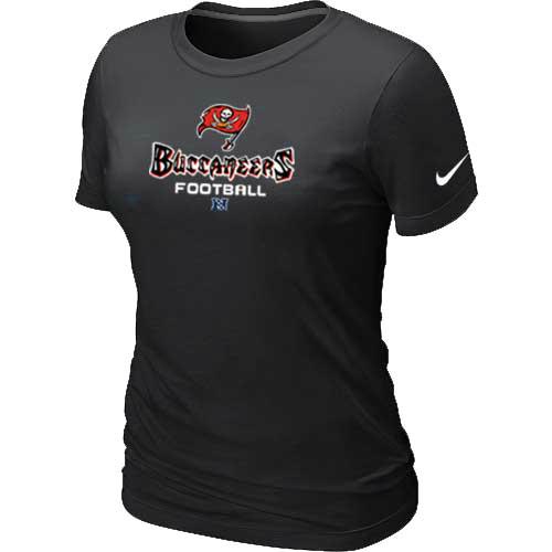 Cheap Women Nike Tampa Bay Buccaneers Black Critical Victory NFL Football T-Shirt