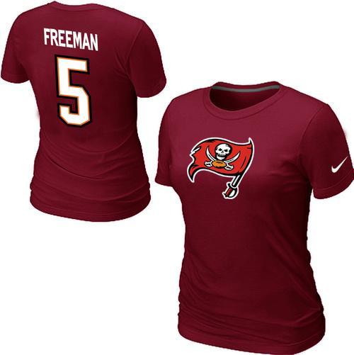 Cheap Women Nike Tampa Bay Buccaneers Josh Freeman Name & Number NFL Football T-Shirt