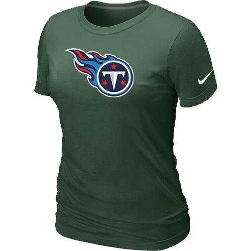 Cheap Women Nike Tennessee Titans D.Green Logo NFL Football T-Shirt